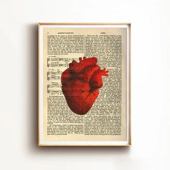 O Coração Humano Anatomia Do Corpo Da Medicina Torácica Pulmões Gráfico Mínimo Minimalista Dicionário Gráfico De Cartaz De Filme De Impressão