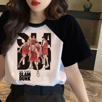 O Primeiro Slam Dunk Tee mulheres gráfico camiseta feminina roupas Japonesas