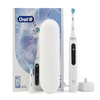 Oral B Escova de dentes Elétrica iO5 Inteligente, Escova de Dente 3D Detecção de Posição Limpo Timer Escova Bluetooth, Sensor de Pressão 5 Modo de