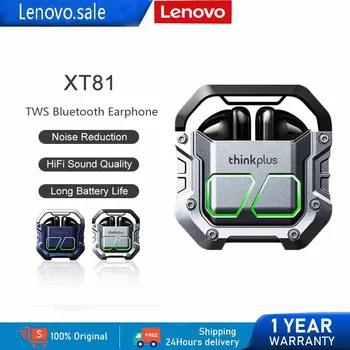 Original Lenovo XT81 Bluetooth Jogos de Fone de ouvido de Esportes de Cancelamento de Ruído No Ouvido de Baixa Latência Longa Vida útil da Bateria de som hi-fi Com
