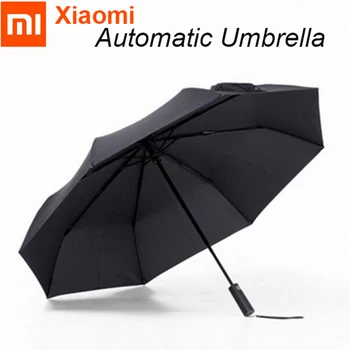 Original Xiaomi Mijia Automático, Ensolarado, Chuvoso de Alumínio, Guarda-chuva à prova de Vento, Impermeável, UV mulher de Guarda-chuva Homem de Verão, de Inverno mais Recentes