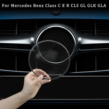 Para a Mercedes Benz Classe C E R CLS GL, GLK ABL CLA X177 X156 W205 W212 W213 GLK200 260 Grade Dianteira Emblema Tampa de Proteção