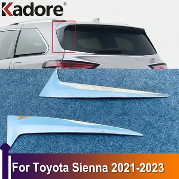 Para A Toyota Sienna 2021 2022 2023 Janela Traseira, Tampa Do Porta Lateral Da Cauda Do Windows Guarnição Faixa Adesivo De Carro Estilo Chrome