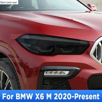 Para o BMW X6 M 2020-Presente o Farol do Carro Tonalidade de Preto Película Protetora Capa de Vinil a Proteção de TPU Transparente Autocolante Acessórios