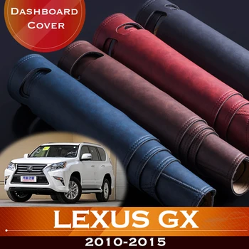 Por Lexus GX 2010-2015 Painel do Carro Evite a Luz Pad Instrumento Plataforma Secretária de Capa de Couro Anti-Derrapante Traço Tapete Acessórios