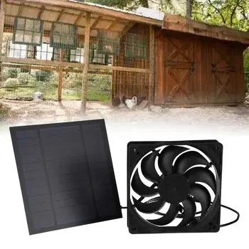 Solar impermeável Ventilador do Painel Exterior 5W Mini Painel Solar, Ventilador de Exaustão para o Galinheiro, Casa de Aves Acampamento emissões de gases de efeito Galpão de Telhados