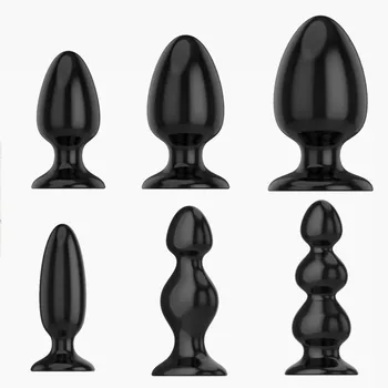 Super grande tamanho forte ventosa anal plug anal beads estimulação bola de massagem de próstata pénis falso ponto G brinquedo do Sexo vaginal