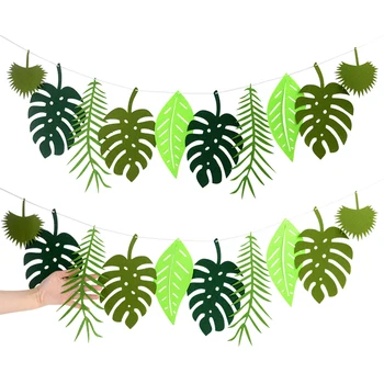 Tartaruga Folha De Faixa Tropical De Folhas De Palmeira Garland Casamento Do Verão Do Havaí Luau Da Decoração Do Partido Safari Na Selva Festa De Aniversário De Abastecimento