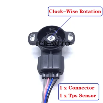 Tps Posição do Acelerador Sensor ou Sensor com Conector para 1994-1997 Mazda Miata 1,8 L OE# 89452-06010, 89452-22090