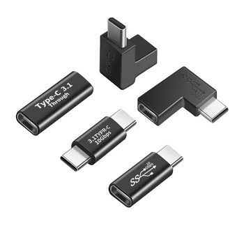 USB Tipo C Adaptador fêmea para Fêmea Conversor USB Portátil-C Cobrança de Sincronização de Dados Tipo de Placa-C Cabo de Extensão para o Telefone Tablet