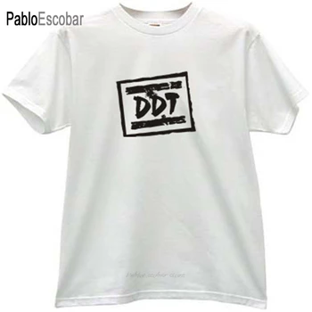 verão do algodão t-shirt dos homens de marca tshirt música russa t-shirt DDT macho top tees de moda tamanho do euro