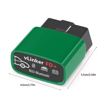  Vgate VLinker FD Bluetooth3.0/4.0 WIFI Profissional OBD2 Diagnóstico de Ferramentas de Auto Scanner Adapter para Windows FORSCAN J2534