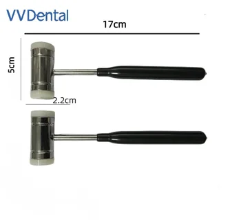 VV Dentária Dentista 1Pc duas faces Osso Martelo Com Substituível Espaçador de Borracha Leve Odontológica Multi-propósito Implante Ferramenta