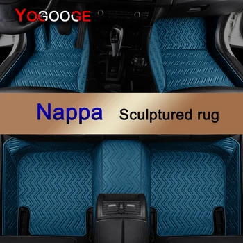 YOGOOGE tapete para carros Personalizados Para Opel Astra H GTC Couro Nappa Auto Acessórios do Pé Tapete